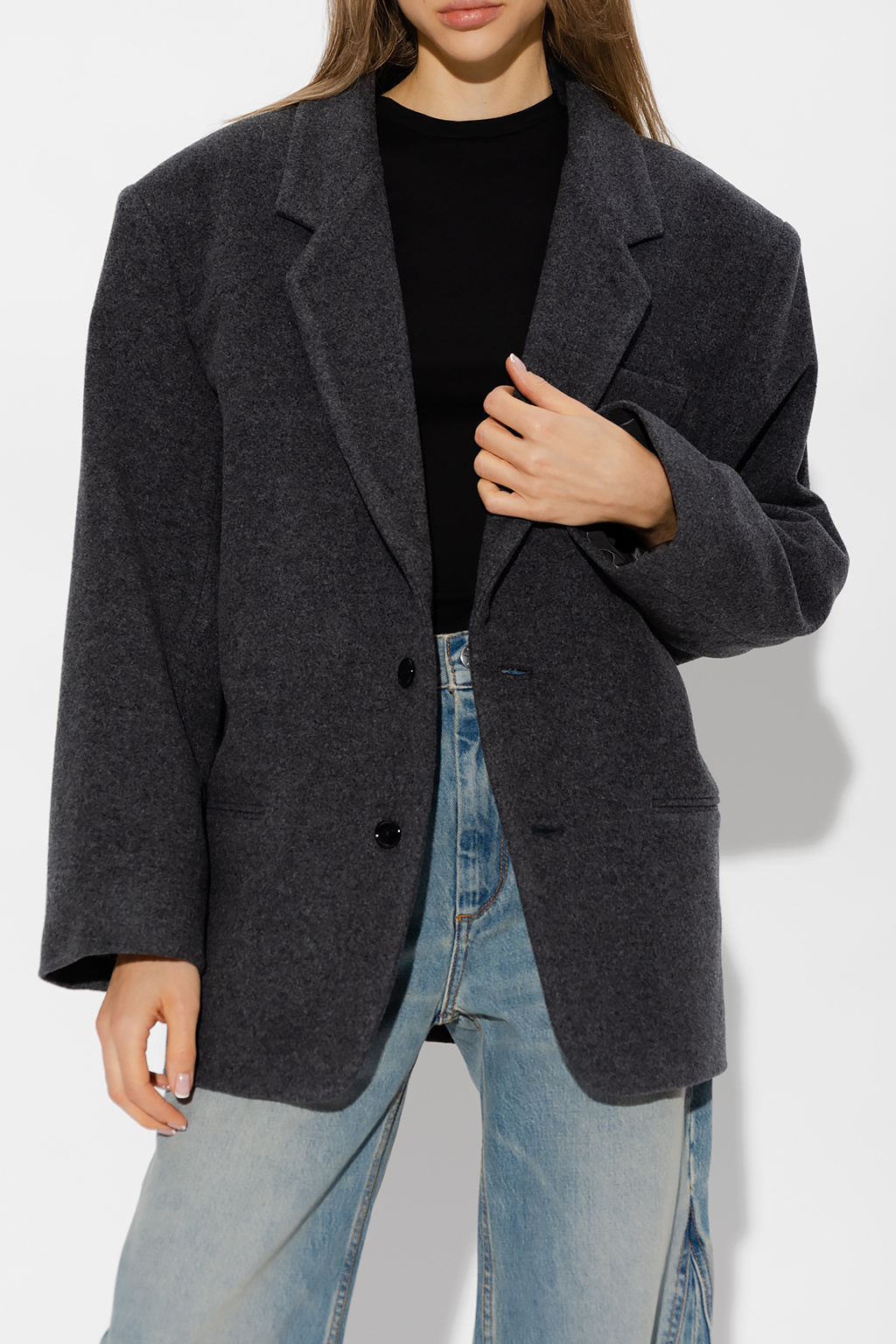 SchaferandweinerShops Niger - Grey Oversize blazer Lemaire